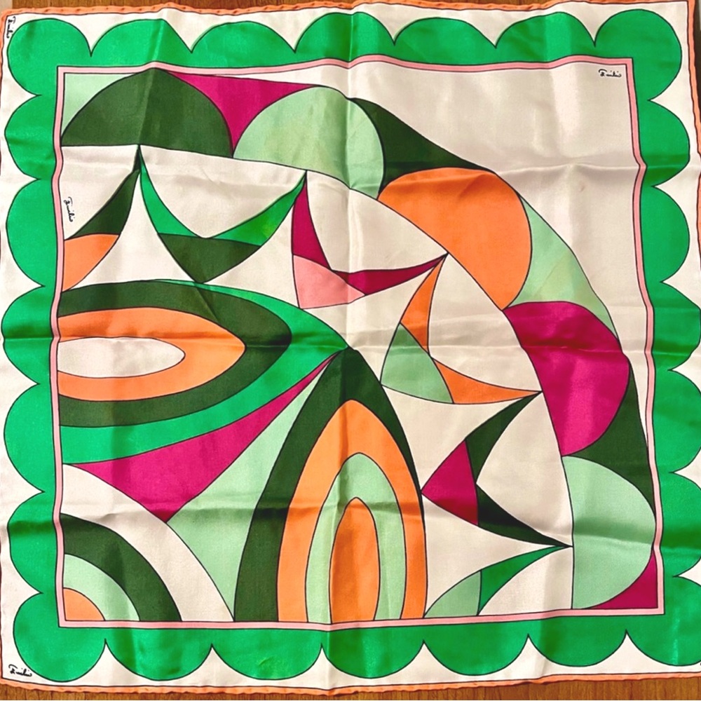 Vintage Emilio Pucci Silk Print Scarf